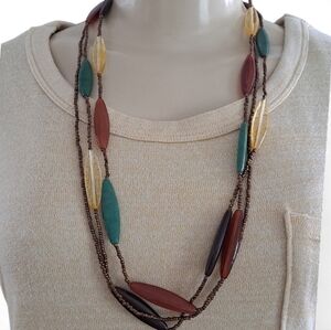 Earthy Tones Beaded Necklace